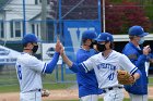 Baseball vs CGA  Wheaton College Baseball vs Coast Guard Academy during game one of the NEWMAC semi-finals playoffs. - (Photo by Keith Nordstrom) : Wheaton, baseball, NEWMAC